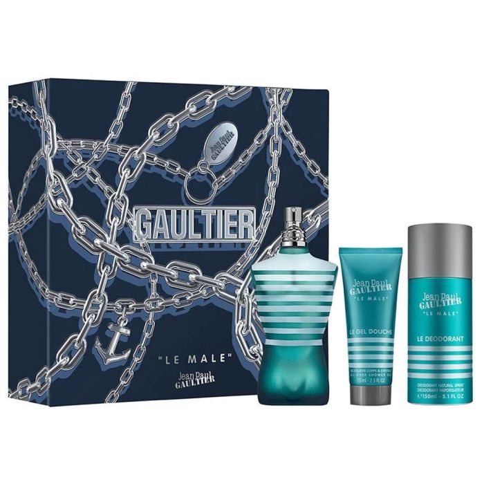 Le Male EDT 125Ml + Deodorant Spray 150Ml + Shower Gel 100Ml Gift Set