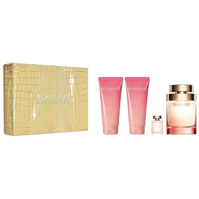 MK Wonderlust EDP 100Ml + EDP 4Ml + Shower Gel 100Ml + Body Lotion 100Ml Gift Set
