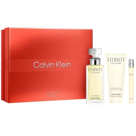 CK - Eternity EDP 100Ml + EDP 10Ml + Body Lotion 100Ml Gift Set For Women