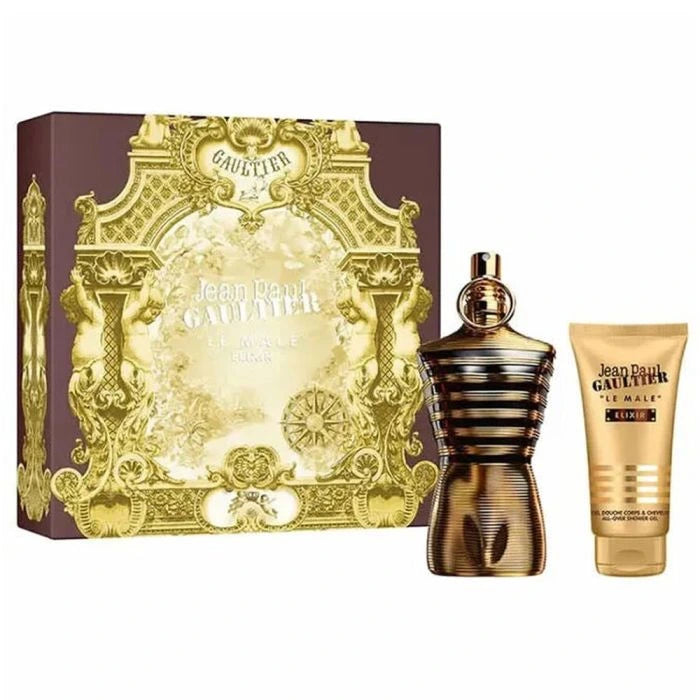 JEAN PAUL GAULTIER - Le Male Elixir Parfum 125Ml + Shower Gel 75Ml Gift Set For Men